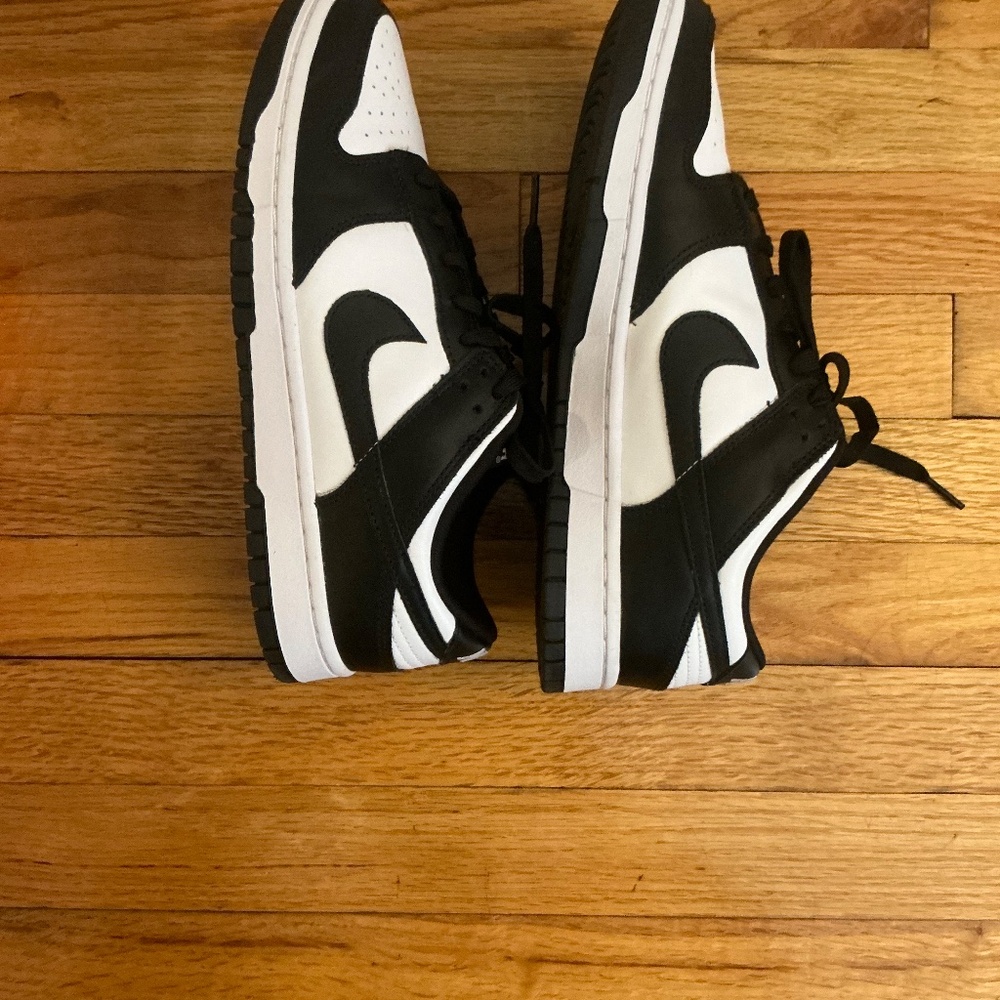 Nike Dunk Low Retro Sz 9.5 Mens White Black Panda Sneakers DD1391-100 - Picture 5 of 8